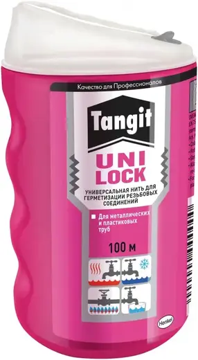 Тангит Uni-Lock универсальная нить для герметизации резьбовых соединений (100 м) 1 контейнер