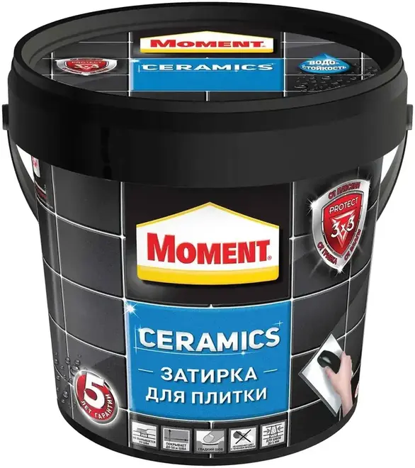 Момент Ceramics затирка для плитки (1 кг) белая