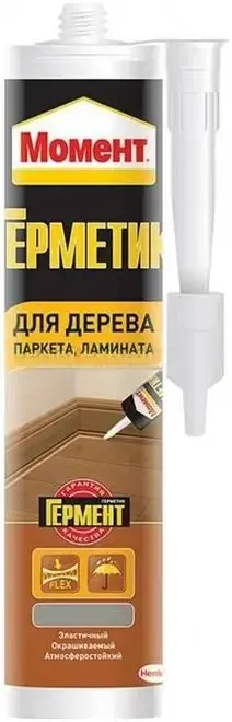 Момент Гермент герметик для дерева, паркета, ламината (280 мл) серый