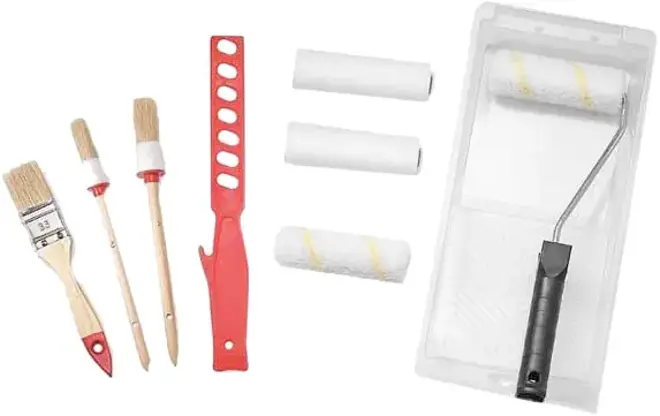 Color Expert набор малярный (1 валик с ручкой + 1 ванночка) микрофазер