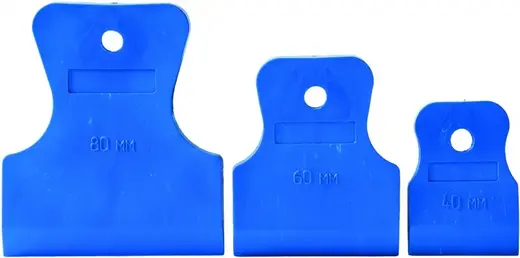 Кедр набор шпателей (40, 60, 80 мм) синие