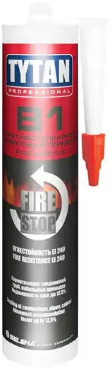 Титан Professional B1 Fire Stop противопожарный акриловый герметик (310 мл)