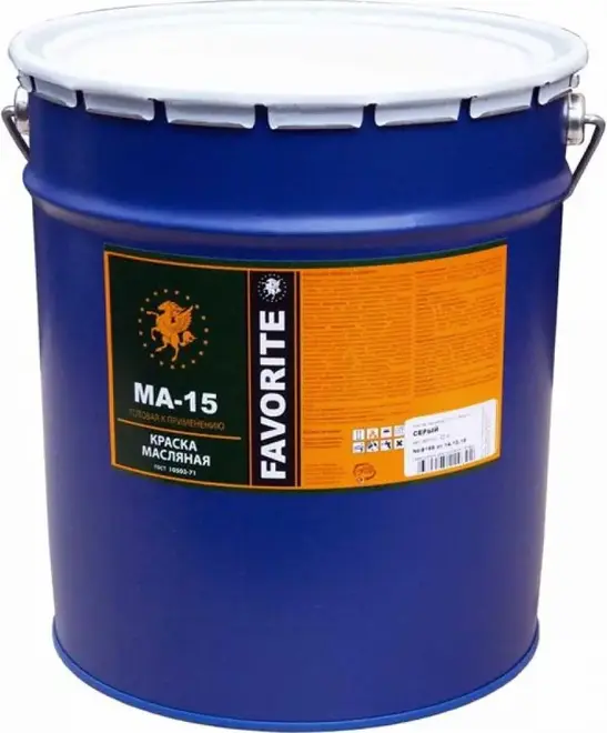 Фаворит МА-15 краска масляная (25 кг) серая