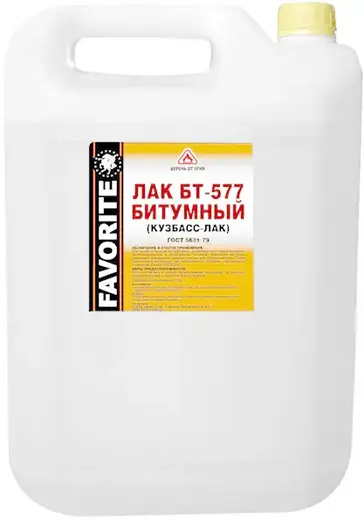 Фаворит БТ-577 лак битумный (10 л)