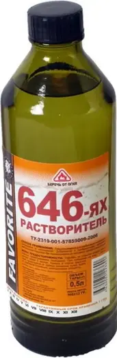Фаворит Р-646-ЯХ растворитель (500 мл)