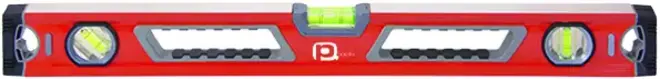 Уровень PQtools (600 мм) прямоугольный алюминий 3 глазка (1 поворотный)