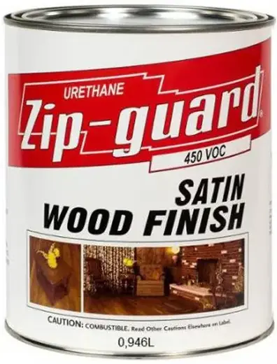 Zip-Guard Wood Finish лак для наружных и внутренних работ уретановый (946 мл) глянцевый