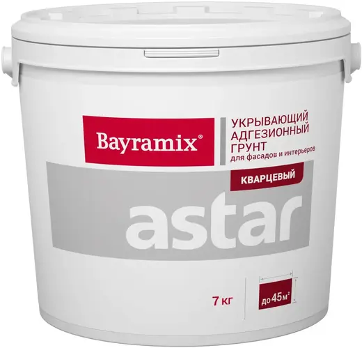 Bayramix Кварцевый Astar укрывающий адгезионный грунт (7 кг база B2)