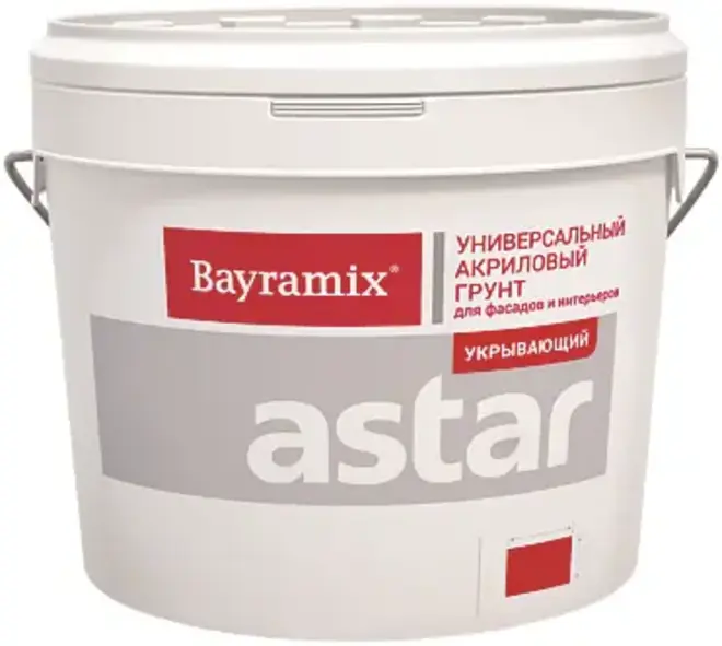 Bayramix Укрывающий Astar универсальный акриловый грунт (15 кг база 1) белый