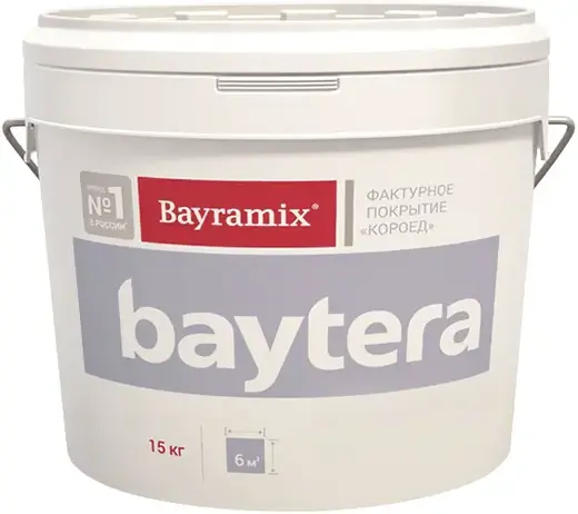 Bayramix Baytera фактурное покрытие короед (15 кг мелкая (1.2-2 мм) короед