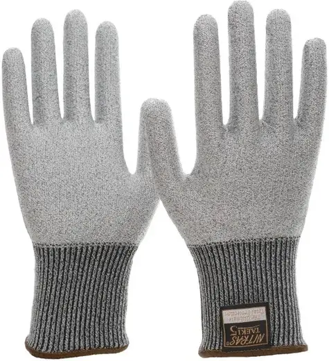 Nitras Taeki 5 перчатки (M) полиуретан серые