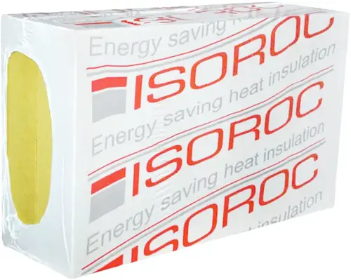 Изорок ПП-60 негорючая полужесткая плита (0.6*1 м/50 мм) 8 плит