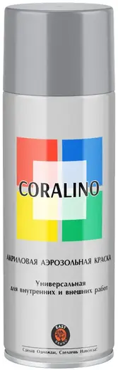 East Brand Coralino акриловая аэрозольная краска универсальная (520 мл) белый алюминий