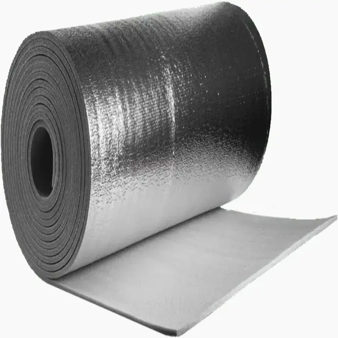 K-Flex PE изоляция из вспененного полиэтилена (рулон 1*12 м/8 мм 30 г/1 м3) Metal (фольга алюм. армир.)/AD