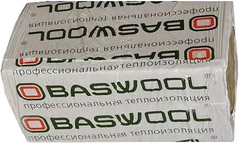 Baswool Вент Фасад 80 профессиональная теплоизоляция (0.6*1.2 м/50 мм)