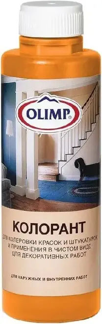 Олимп колорант пигментная паста для колеровки красок (500 мл) оранжевая