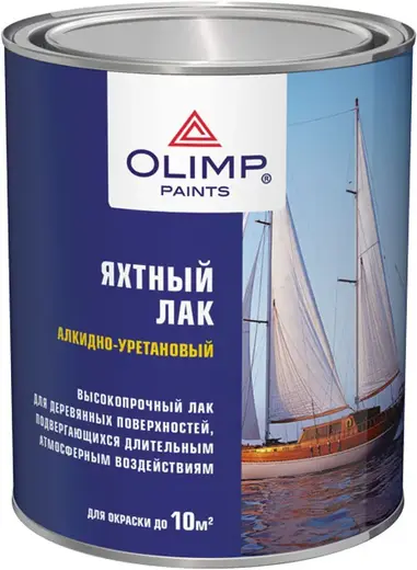Олимп яхтный лак алкидно-уретановый для деревянных поверхностей (900 мл) глянцевый