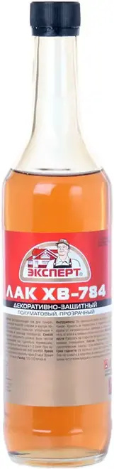 Эксперт ХВ-784 быстросохнущий лак (500 мл) красное дерево