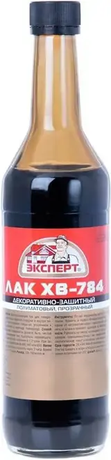 Эксперт ХВ-784 быстросохнущий лак (500 мл) красное дерево