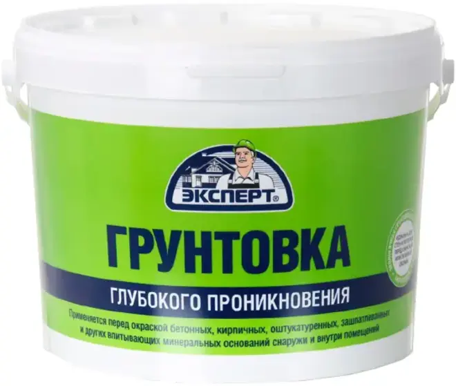 Эксперт акриловая грунтовка глубокого проникновения (900 г) полупрозрачная неморозостойкая