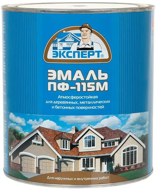 Эксперт ПФ-115 М алкидная эмаль (2.7 кг) вишневая глянцевая