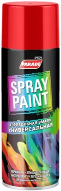 Parade Spray Paint аэрозольная эмаль универсальная (400 мл) транспортная красная RAL 3020 матовая