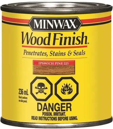Minwax Wood Finish декоративная защитная пропитка-морилка для дерева (237 мл) №221
