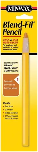 Minwax Blend-Fil Pencil карандаш для легкой подкраски и ремонта царапин и отверстий (36 г блистер) №5
