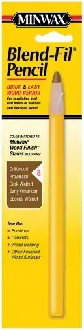 Minwax Blend-Fil Pencil карандаш для легкой подкраски и ремонта царапин и отверстий (36 г блистер) №8