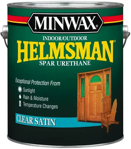 Minwax Helmsman Indoor/Outdoor Spar Urethane уретановый лак (473 мл) полуматовый