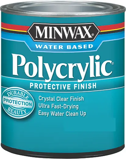 Minwax Polycrylic Protective Finish защитное покрытие на водной основе (3.785 л) глянцевый