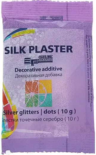 Silk Plaster Dots декоративная добавка блестки точечные (10 г) золото