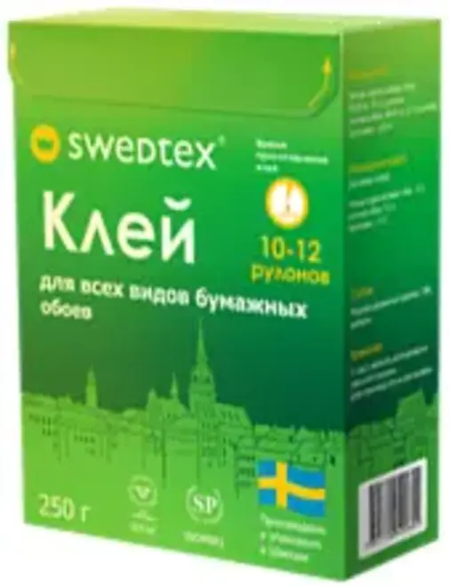 Swedtex Лайт клей для всех видов бумажных обоев (250 г)