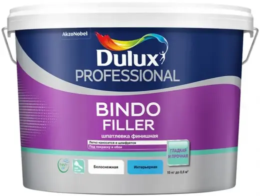 Dulux Professional Bindo Filler финишная шпатлевка под покраску и обои (15 кг)