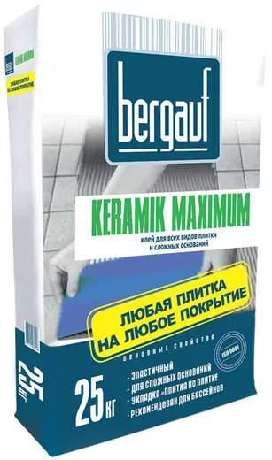 Bergauf Keramik Maximum Plus клей для всех видов плитки и сложных оснований (25 кг)