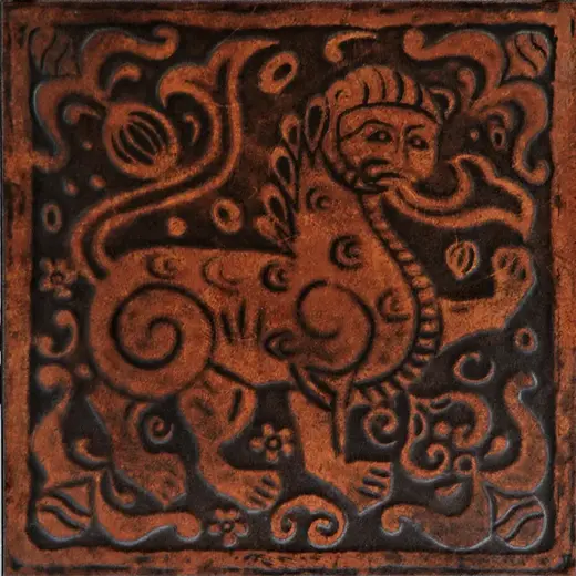 Сокол Родос коллекция RDS411 декор напольный кофейный матовый орнамент/фауна