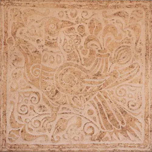Сокол Родос коллекция RDS511 декор напольный бежевый матовый дракон/орнамент