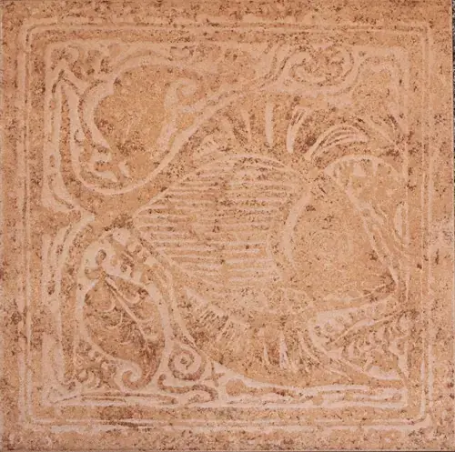 Сокол Родос коллекция RDS511 декор напольный бежевый матовый орнамент/птица