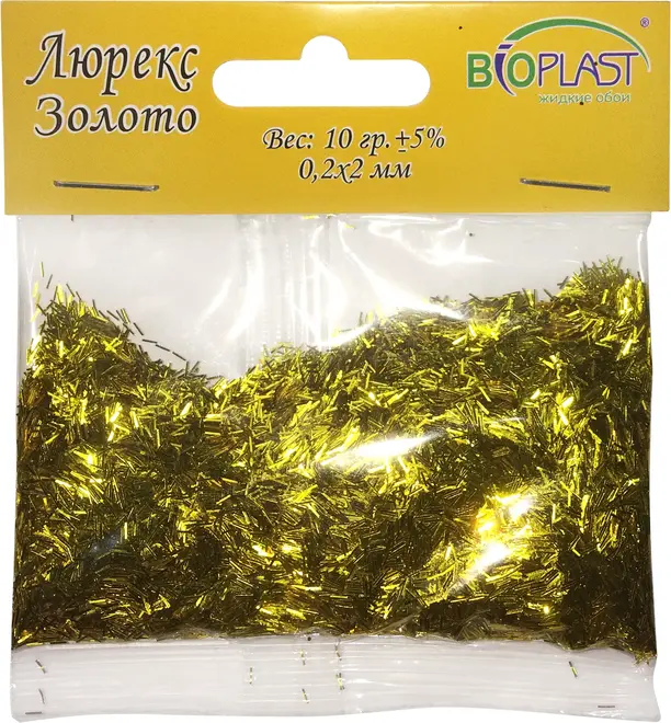 Bioplast Люрекс блестки декоративные (10 г) золото