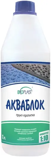 Bioplast Акваблок грунт-пропитка для жидких обоев (1 л)