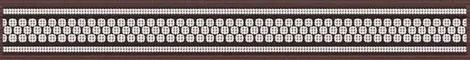 Нефрит-Керамика Эрмида коллекция Эрмида 05-01-1-56-03-15-1020-2 бордюр (400 мм) 50 мм (8 мм) коричневый глянцевый под текстиль/узор