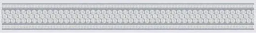 Нефрит-Керамика Эрмида коллекция Эрмида 05-01-1-56-03-06-1020-1 бордюр (400 мм) 50 мм (8 мм) серый глянцевый под текстиль/узор