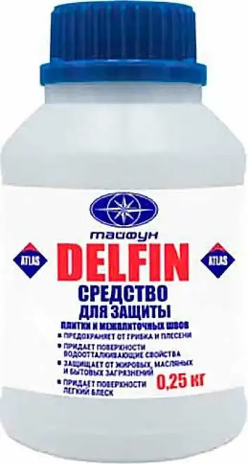 Атлас Тайфун Delfin средство для защиты плитки и межплиточных швов (250 мл)