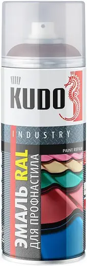Kudo Industry Paint Repair эмаль RAL для профнастила и металлочерепицы (520 мл) винно-красная