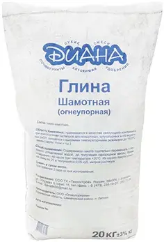 Диана глина шамотная огнеупорная (20 кг)