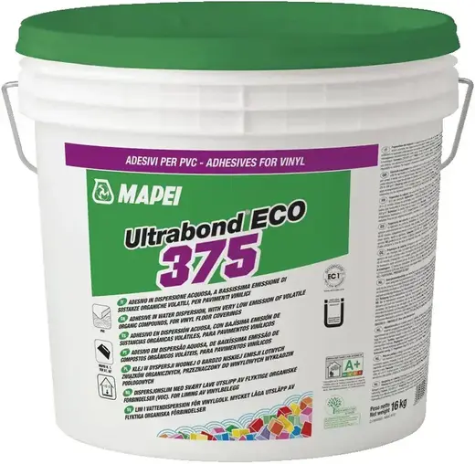 Mapei Ultrabond Eco 375 клей для напольных покрытий из ПВХ (14 кг)