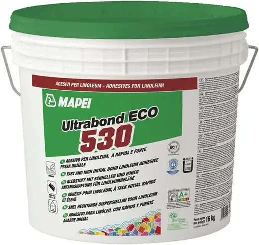 Mapei Ultrabond Eco 530 клей для укладки ковролина и линолеума (16 кг)