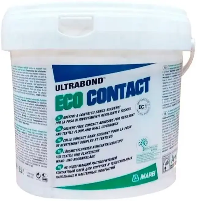 Mapei Ultrabond Eco Contact клей для настенных и напольных покрытий (2.5 кг)