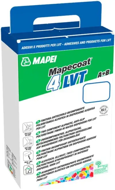Mapei Mapecoat 4LVT 2-комп вододисперсионный алифатический финиш (1.2 кг (комп. А+В) матовый
