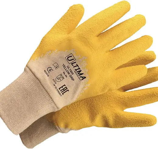 Ultima 600 Yellow Grip перчатки трикотажные (8/M)